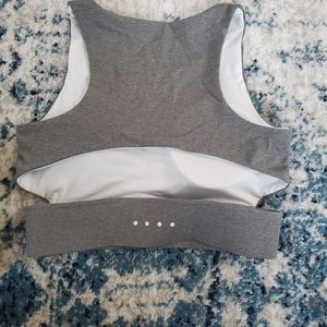 Grey sports bra